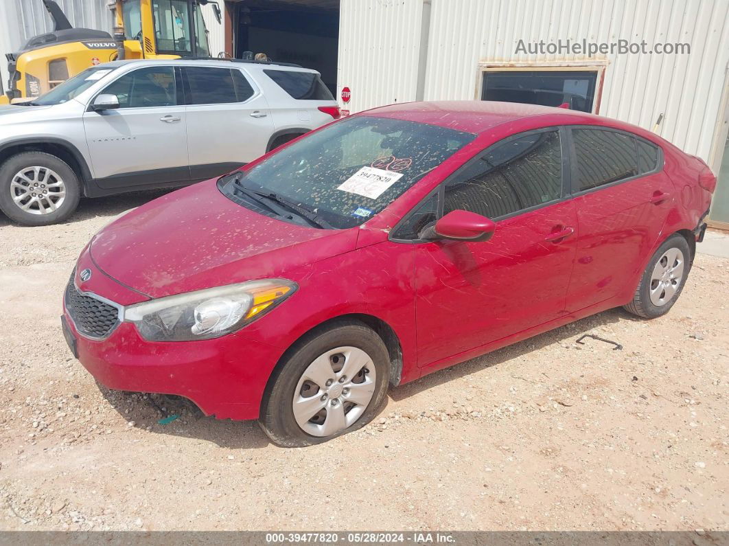 2016 Kia Forte Lx Red vin: KNAFK4A67G5606890