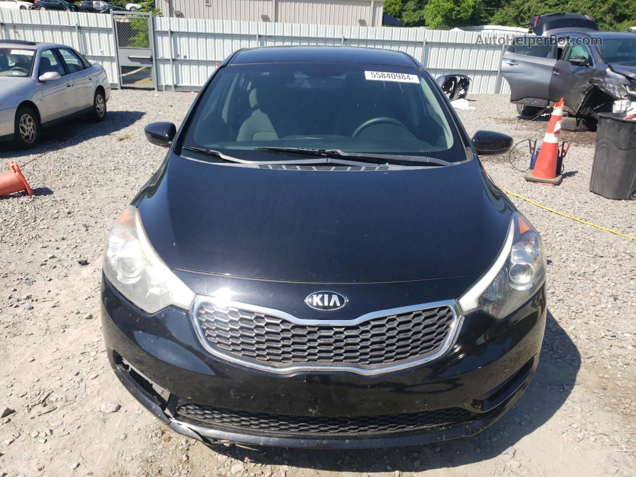 2016 Kia Forte Lx Черный vin: KNAFK4A67G5620661