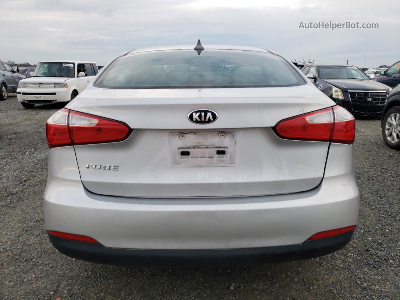 2016 Kia Forte Lx Silver vin: KNAFK4A68G5445076