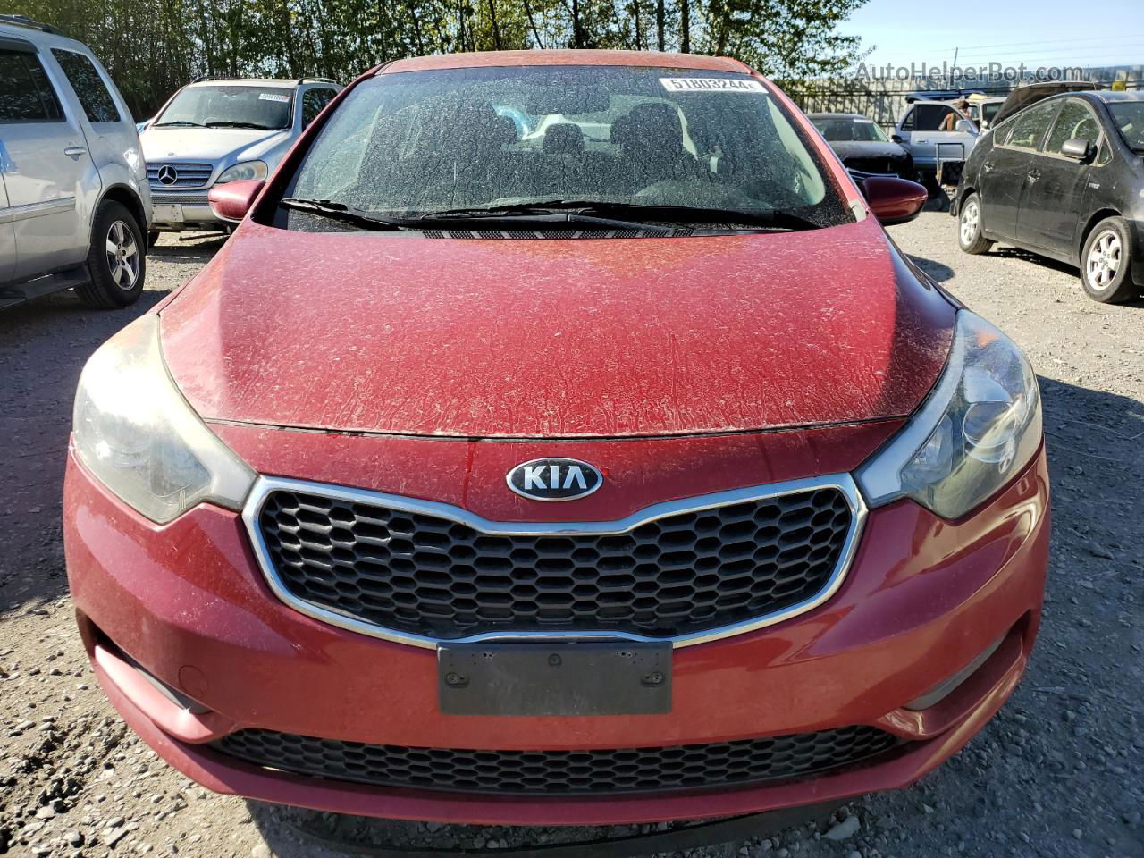 2016 Kia Forte Lx Red vin: KNAFK4A68G5463058