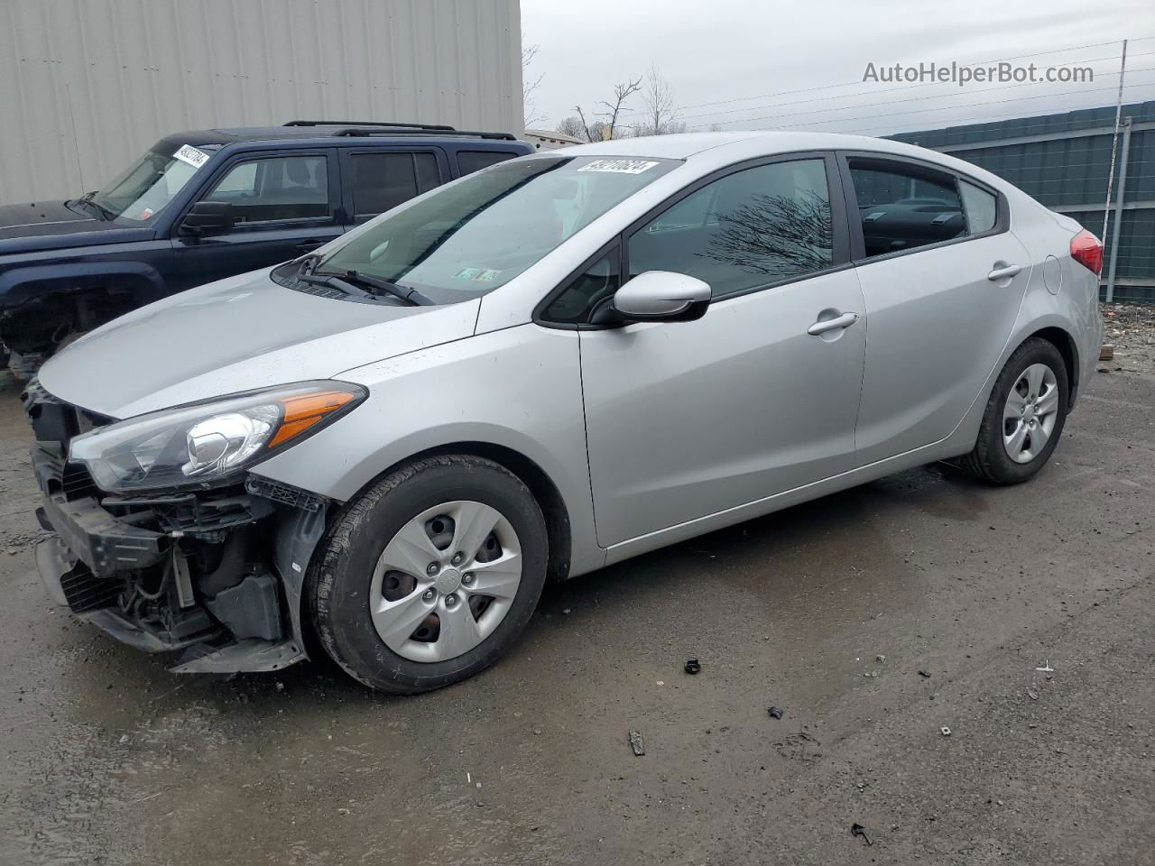 2016 Kia Forte Lx Silver vin: KNAFK4A68G5523002