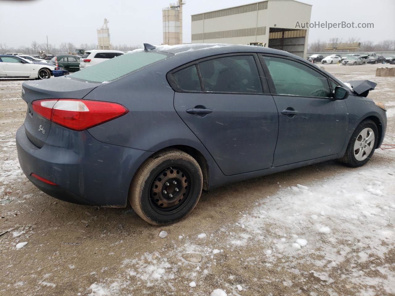 2016 Kia Forte Lx Gray vin: KNAFK4A68G5537658