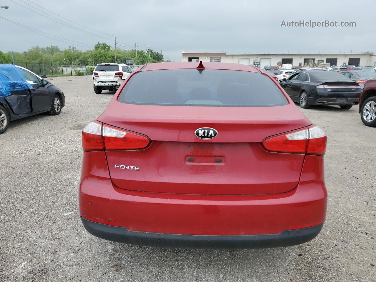 2016 Kia Forte Lx Red vin: KNAFK4A68G5561085