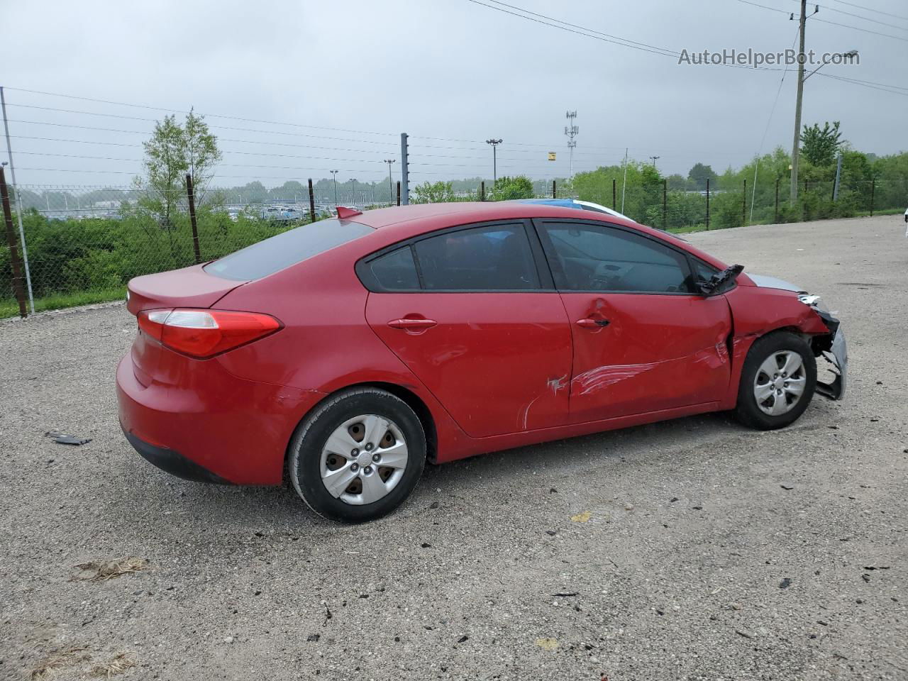 2016 Kia Forte Lx Красный vin: KNAFK4A68G5561085