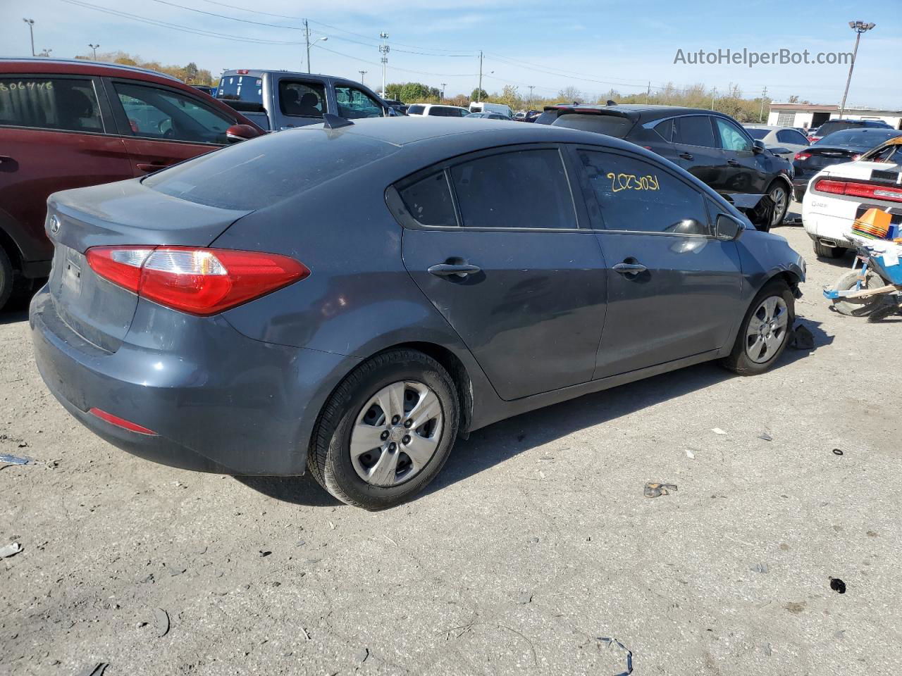 2016 Kia Forte Lx Charcoal vin: KNAFK4A68G5564004