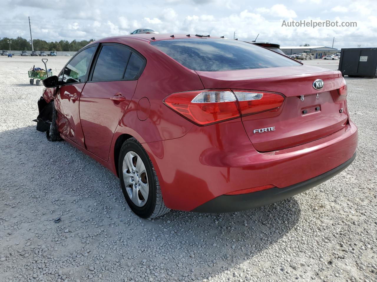 2016 Kia Forte Lx Red vin: KNAFK4A68G5566044