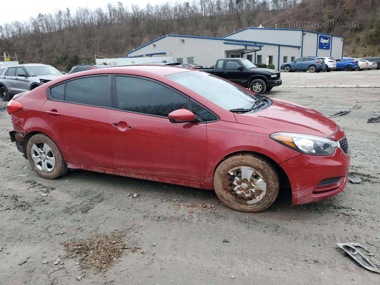 2016 Kia Forte Lx Red vin: KNAFK4A68G5614934