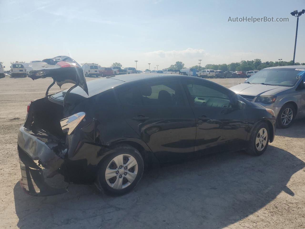 2016 Kia Forte Lx Black vin: KNAFK4A68G5616067