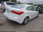 2016 Kia Forte Lx White vin: KNAFK4A69G5469404