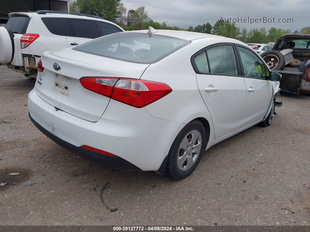 2016 Kia Forte Lx White vin: KNAFK4A69G5469404