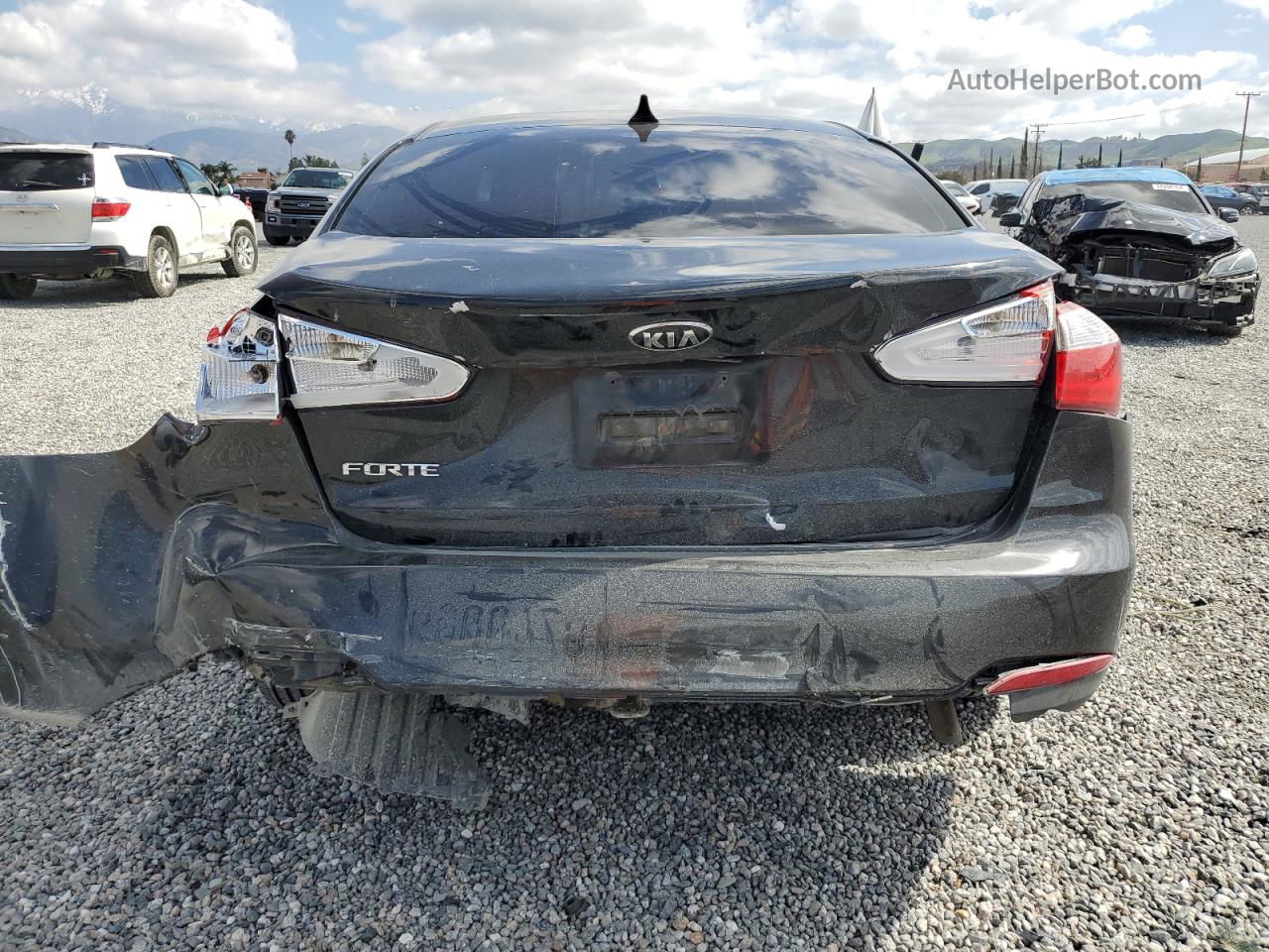 2016 Kia Forte Lx Black vin: KNAFK4A69G5483383