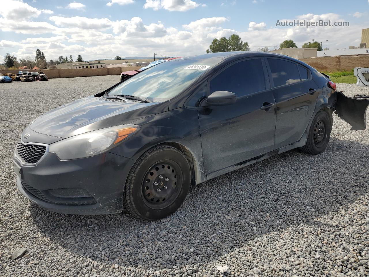 2016 Kia Forte Lx Black vin: KNAFK4A69G5483383