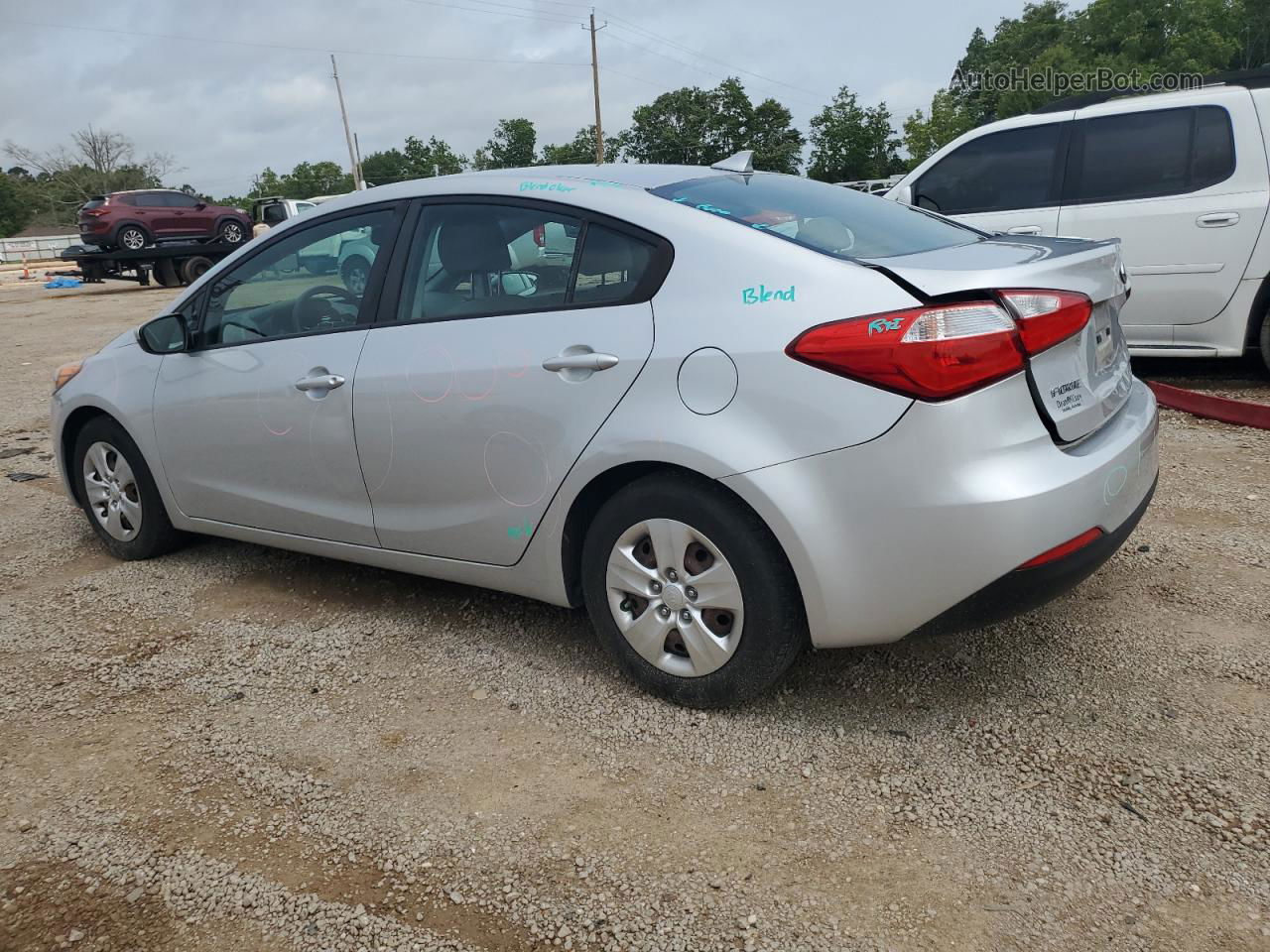 2016 Kia Forte Lx Silver vin: KNAFK4A69G5515815