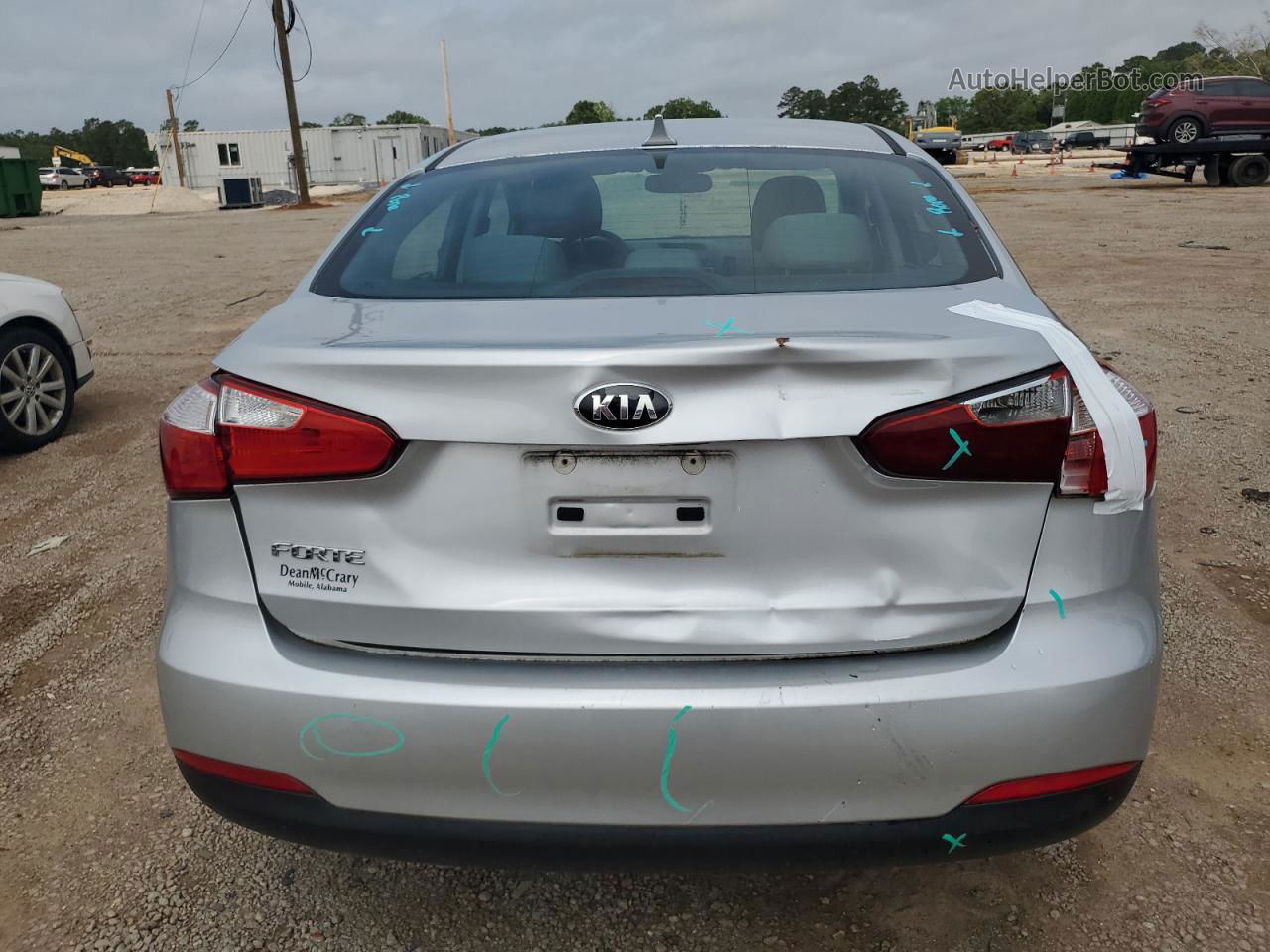 2016 Kia Forte Lx Silver vin: KNAFK4A69G5515815