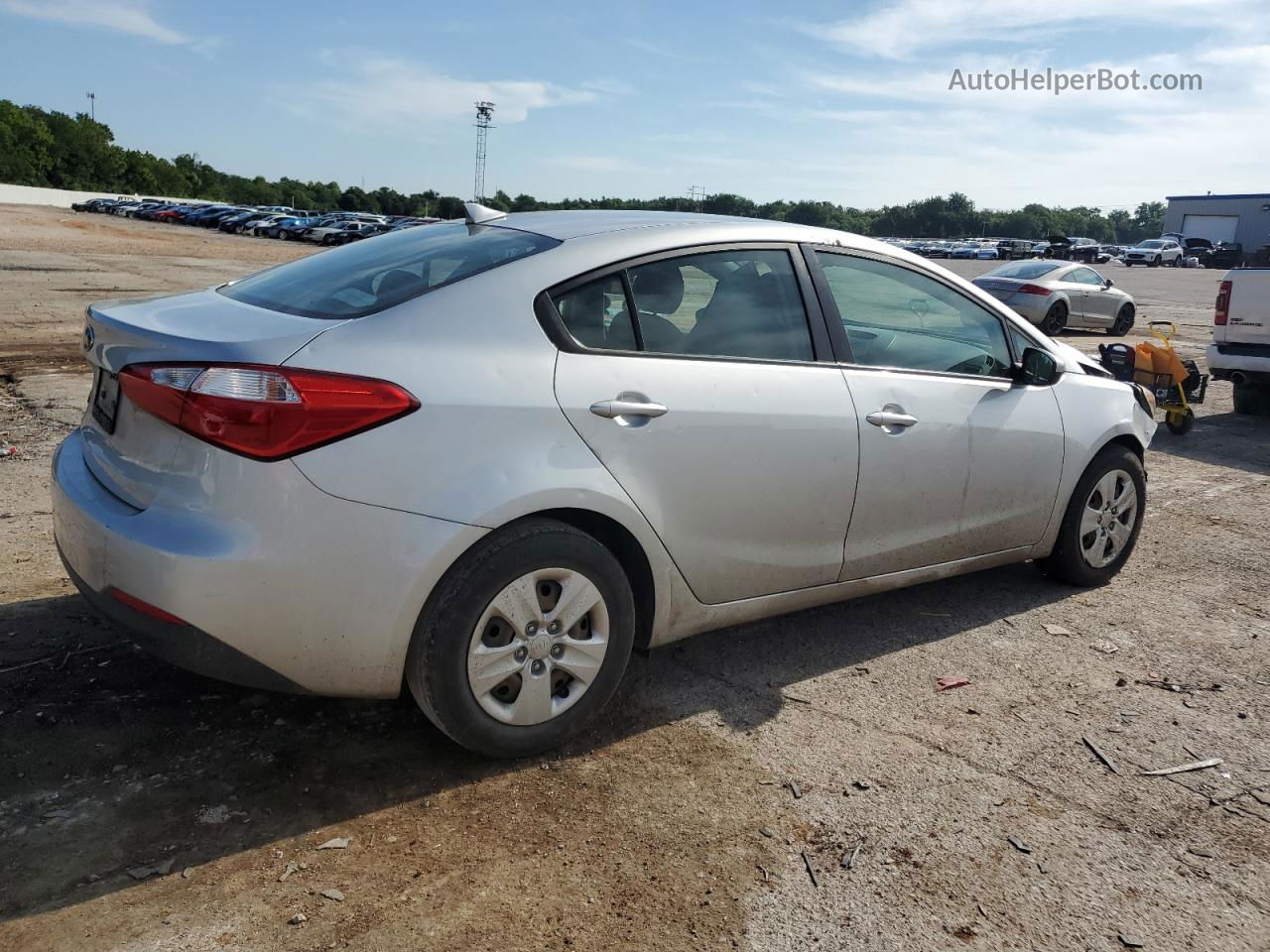 2016 Kia Forte Lx Silver vin: KNAFK4A69G5517984