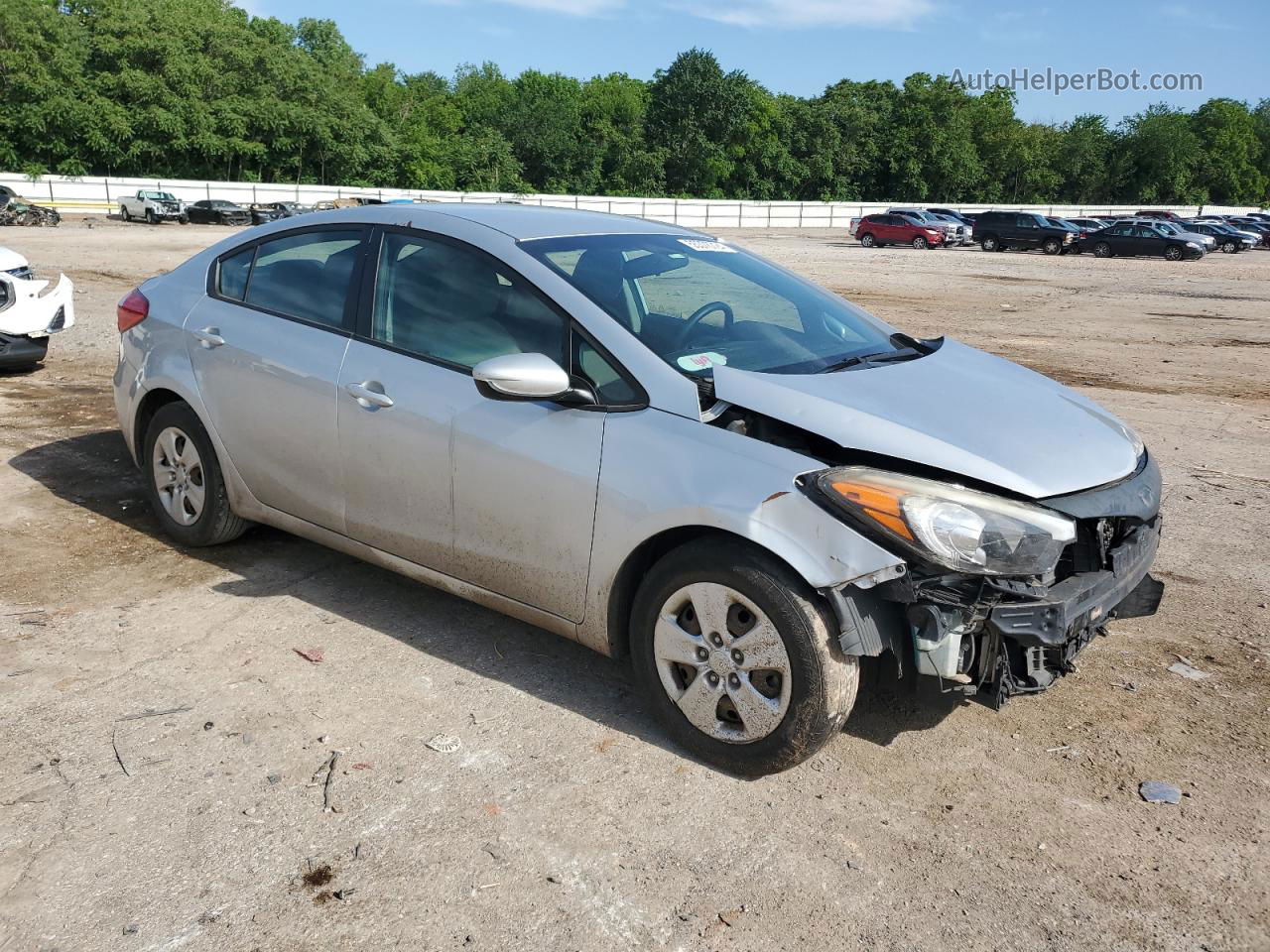 2016 Kia Forte Lx Silver vin: KNAFK4A69G5517984