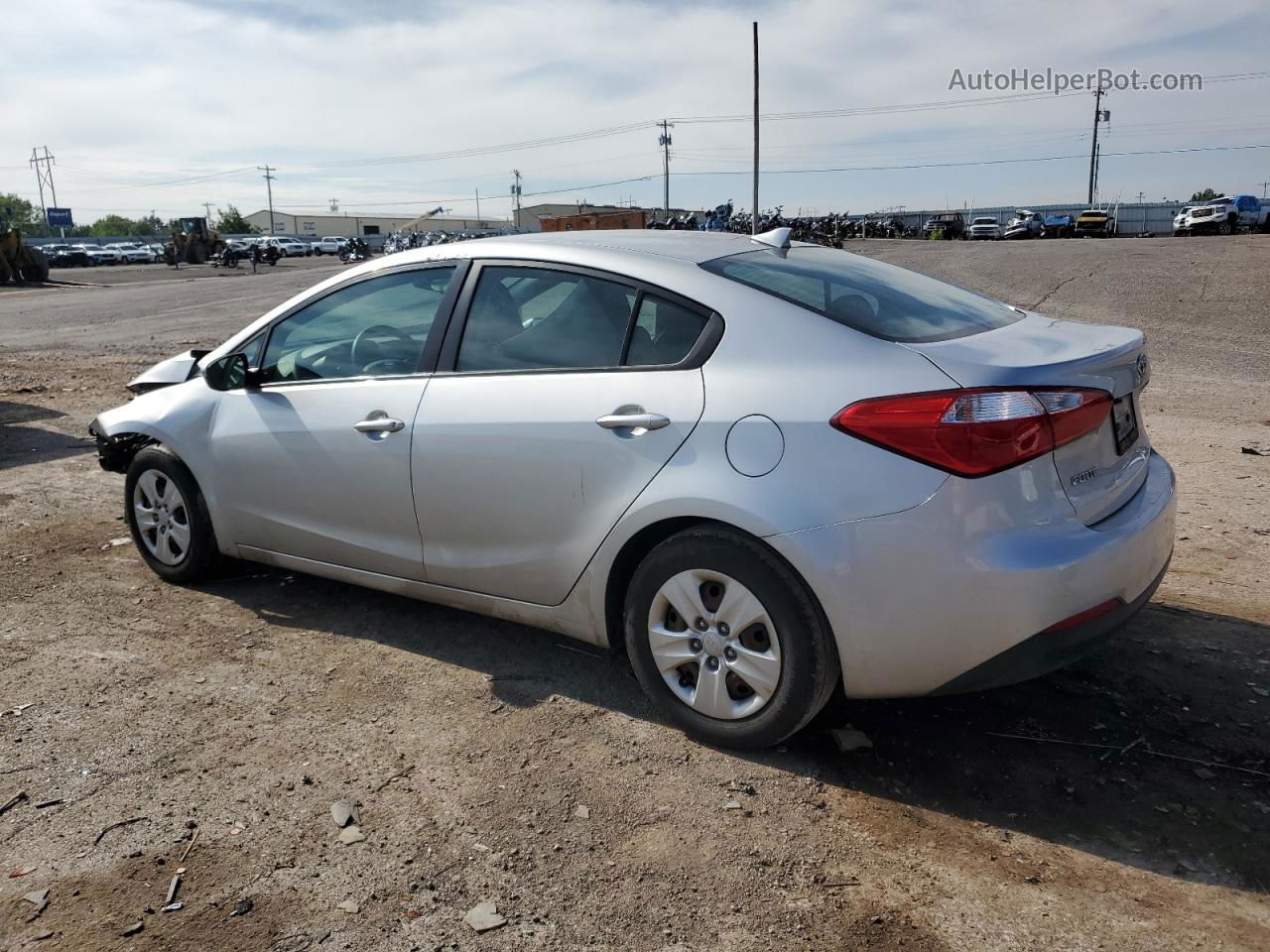 2016 Kia Forte Lx Silver vin: KNAFK4A69G5517984