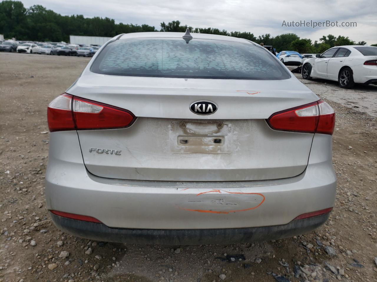 2016 Kia Forte Lx Silver vin: KNAFK4A69G5534185