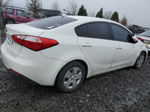 2016 Kia Forte Lx White vin: KNAFK4A69G5544196