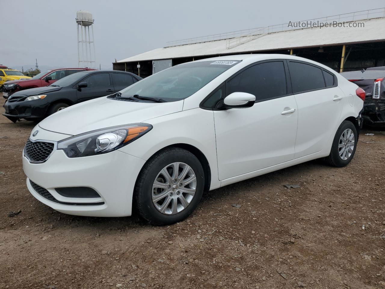 2016 Kia Forte Lx White vin: KNAFK4A69G5550743