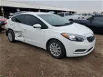 2016 Kia Forte Lx White vin: KNAFK4A69G5550743