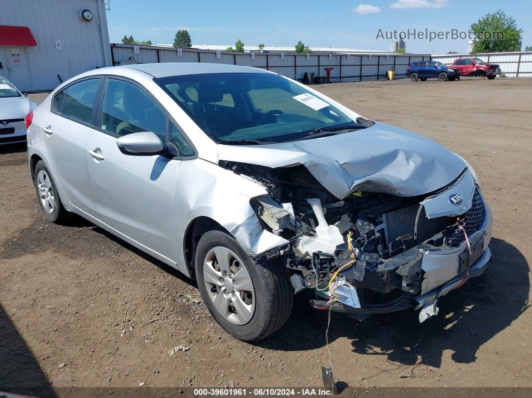 2016 Kia Forte Lx Silver vin: KNAFK4A69G5565193