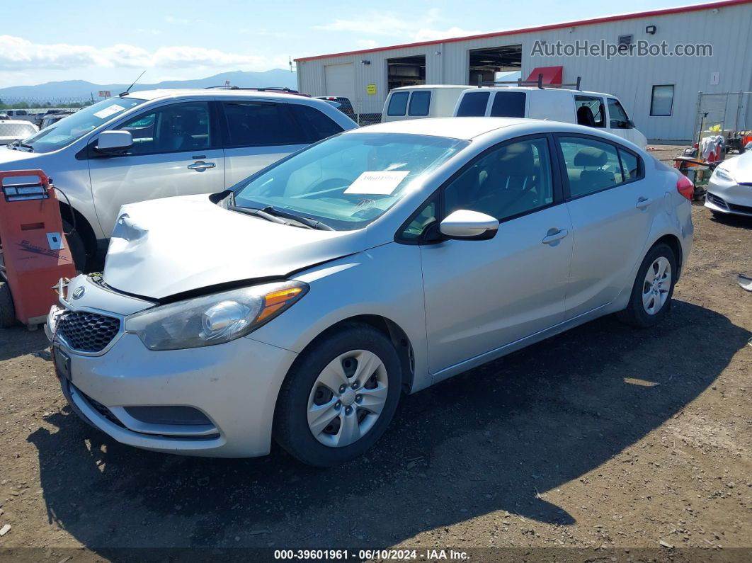 2016 Kia Forte Lx Silver vin: KNAFK4A69G5565193