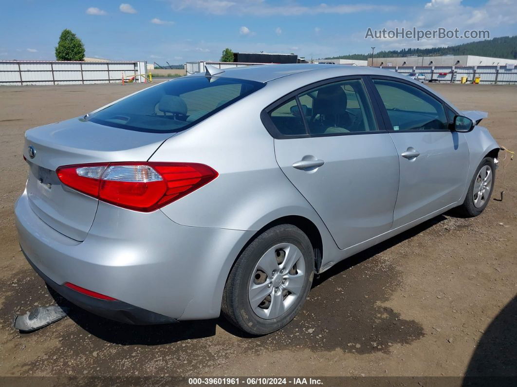 2016 Kia Forte Lx Silver vin: KNAFK4A69G5565193