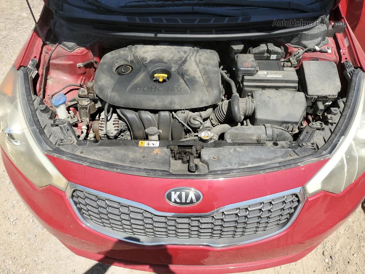 2016 Kia Forte Lx Red vin: KNAFK4A69G5567994