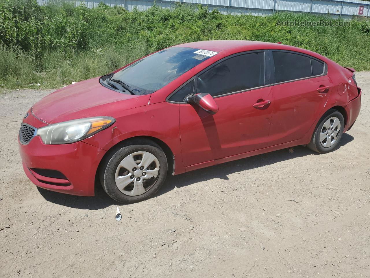 2016 Kia Forte Lx Red vin: KNAFK4A69G5567994