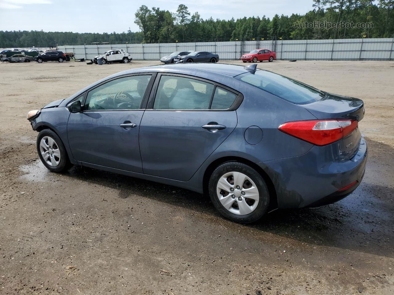 2016 Kia Forte Lx Серый vin: KNAFK4A69G5570989