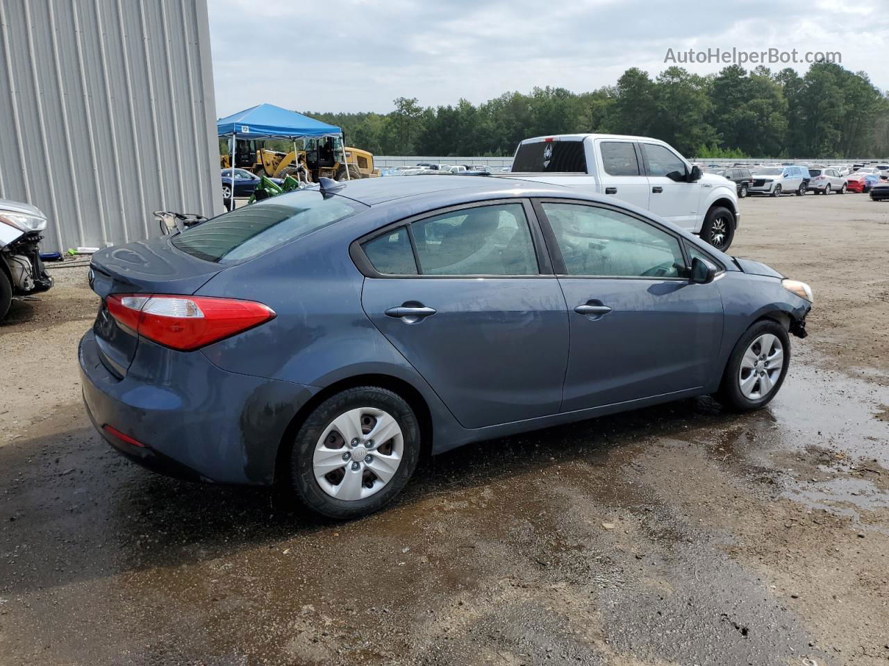 2016 Kia Forte Lx Gray vin: KNAFK4A69G5570989