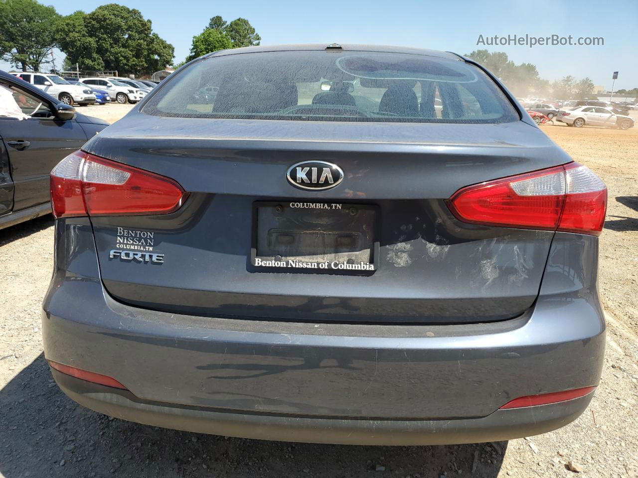 2016 Kia Forte Lx Gray vin: KNAFK4A69G5586870