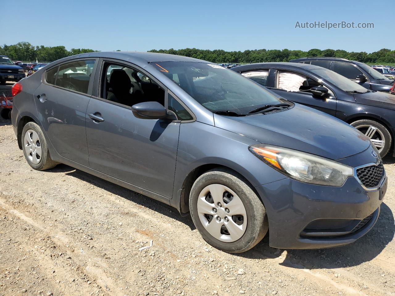 2016 Kia Forte Lx Gray vin: KNAFK4A69G5586870