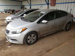 2016 Kia Forte Lx Silver vin: KNAFK4A69G5587503