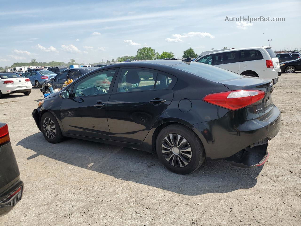 2016 Kia Forte Lx Black vin: KNAFK4A69G5598128