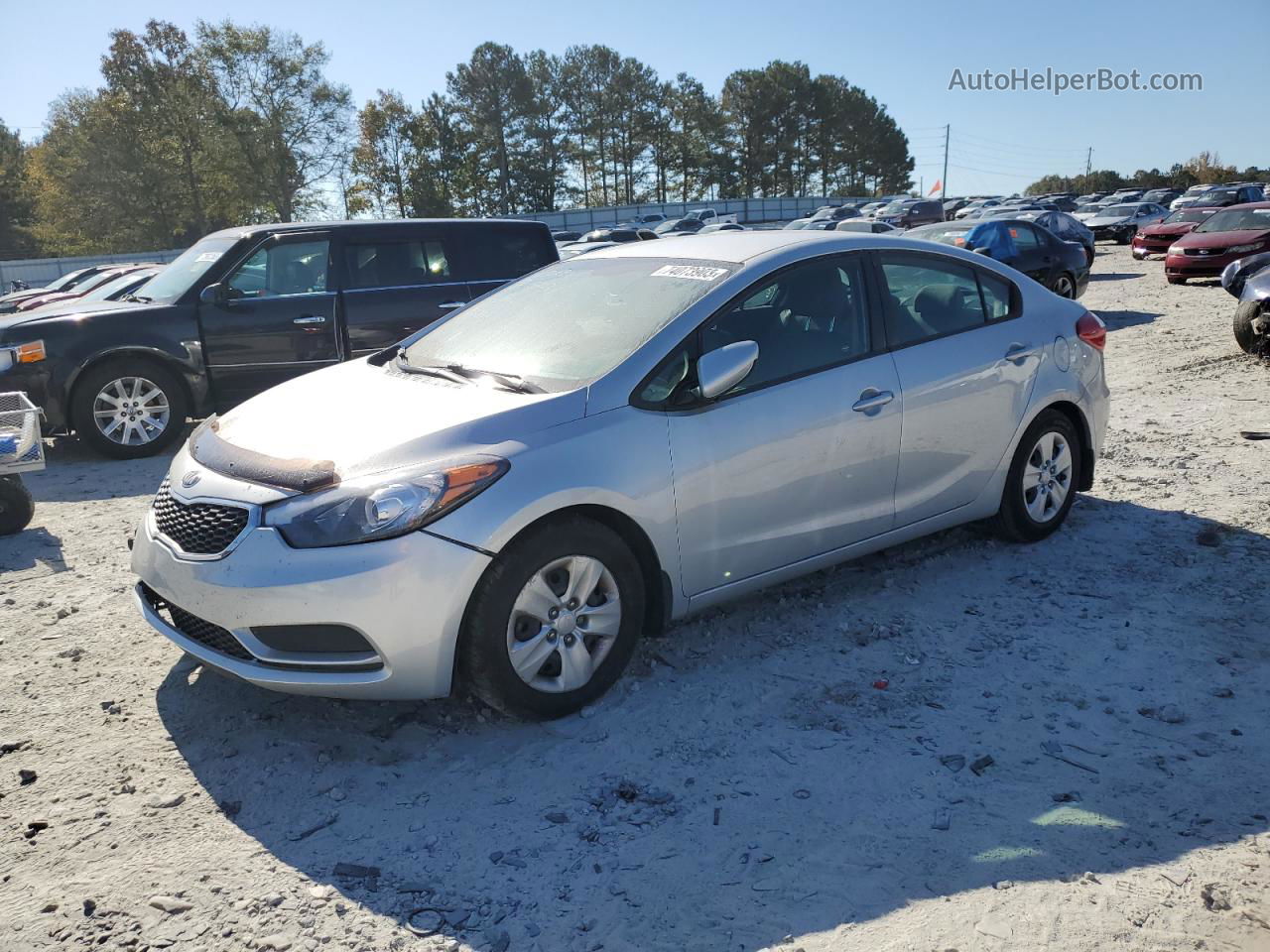 2016 Kia Forte Lx Silver vin: KNAFK4A69G5605109