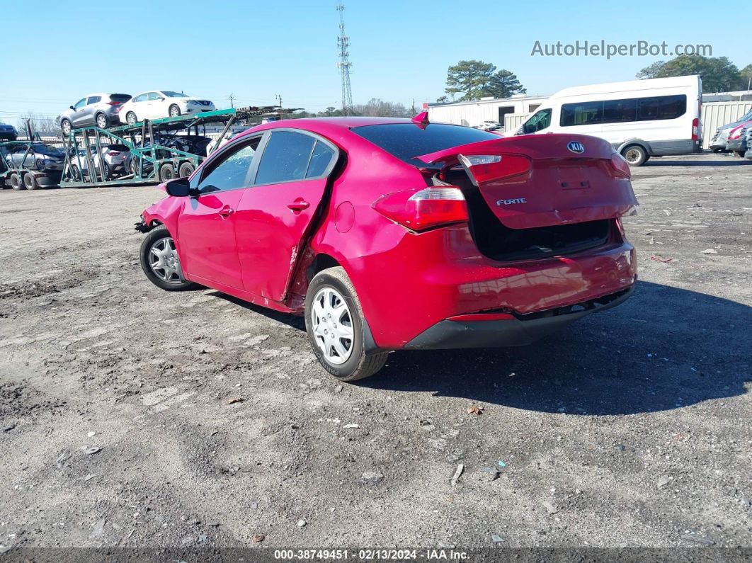 2016 Kia Forte Lx Red vin: KNAFK4A6XG5475633