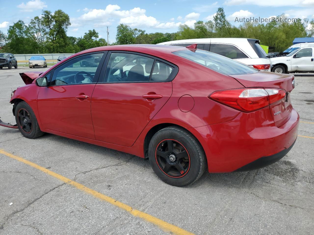 2016 Kia Forte Lx Red vin: KNAFK4A6XG5507626