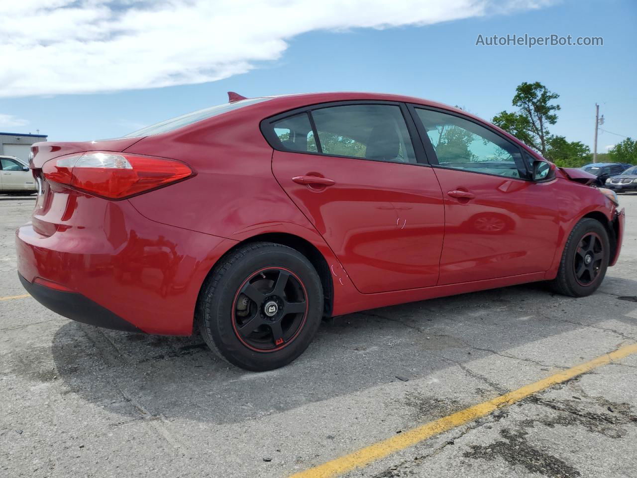 2016 Kia Forte Lx Red vin: KNAFK4A6XG5507626