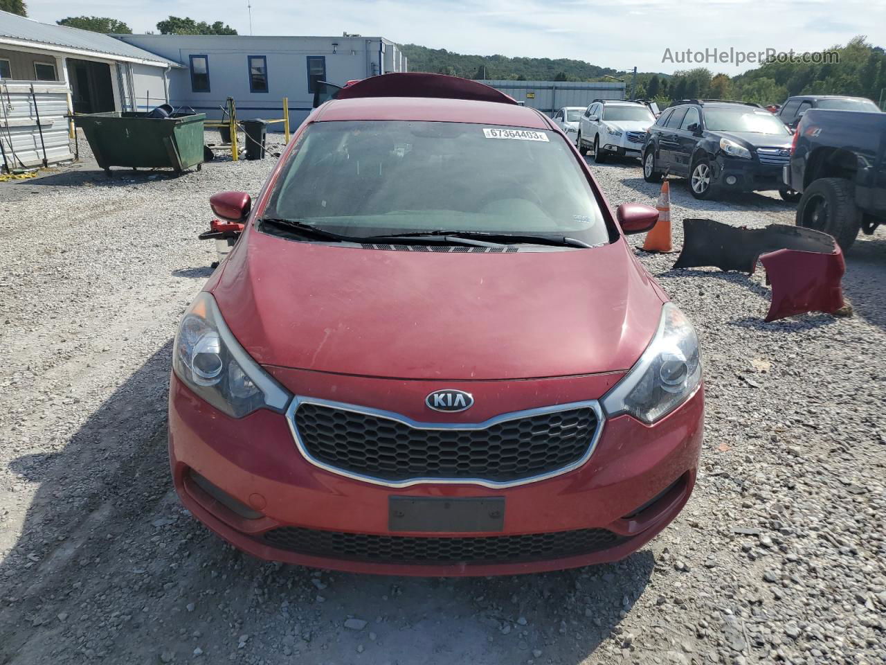 2016 Kia Forte Lx Красный vin: KNAFK4A6XG5534759