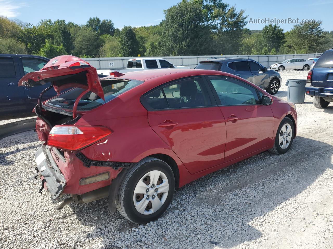 2016 Kia Forte Lx Красный vin: KNAFK4A6XG5534759