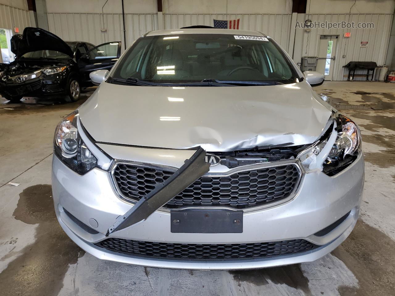 2016 Kia Forte Lx Silver vin: KNAFK4A6XG5539038