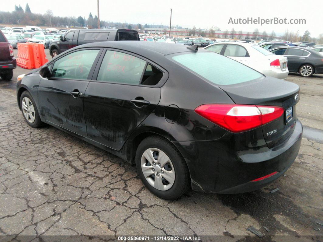 2016 Kia Forte Lx Black vin: KNAFK4A6XG5545146