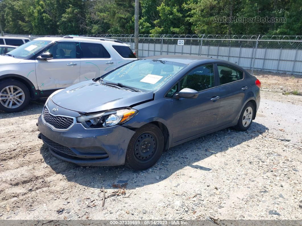 2016 Kia Forte Lx Gray vin: KNAFK4A6XG5570905