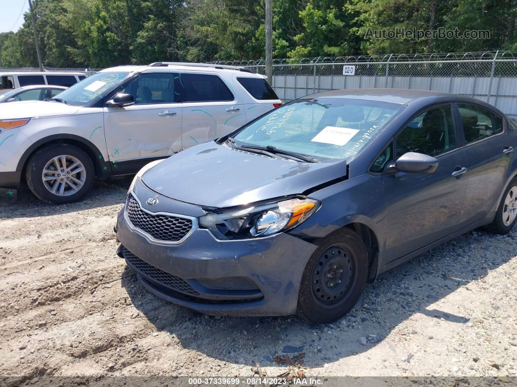 2016 Kia Forte Lx Gray vin: KNAFK4A6XG5570905