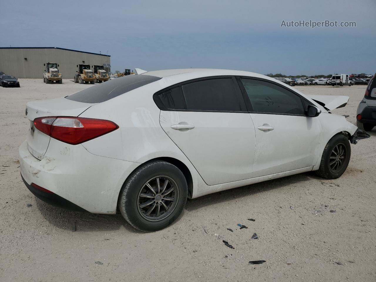 2016 Kia Forte Lx White vin: KNAFK4A6XG5587543