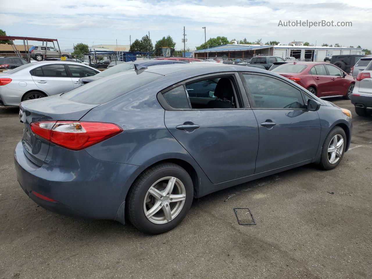 2016 Kia Forte Lx Gray vin: KNAFK4A6XG5606074