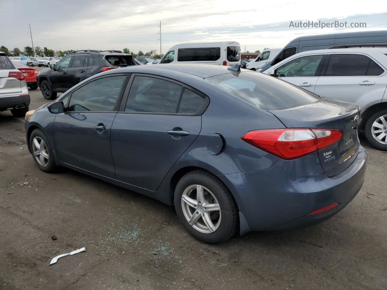 2016 Kia Forte Lx Gray vin: KNAFK4A6XG5606074