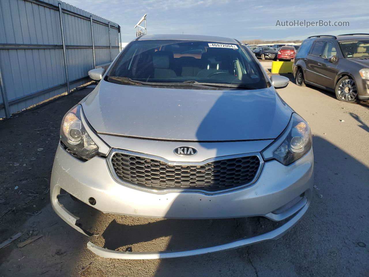 2016 Kia Forte Lx Silver vin: KNAFK4A6XG5607967